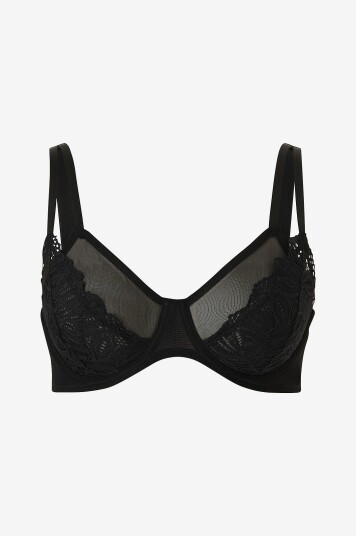 Zizzi - Spile-BH Lallie Full Cover Bra - Svart