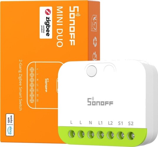 Sonoff Bryter MINI-ZB2GS 2-Gang Zigbee Sonoff Bryter MINI-ZB2GS 2-Gang Zigbee