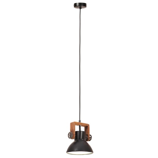 vidaXL Industriell hengelampe 25 W svart rund 19 cm E27