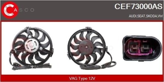 CASCO CEF73000AS Kjølevite radiator