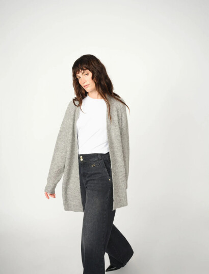 MOS MOSH Mmthora Long Cardigan - Grey - XS MOS MOSH Mmthora Long Cardigan - Grey - XS