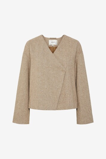 Yas Jakke yasSpring LS Jacket Brun Yas Jakke yasSpring LS Jacket Brun