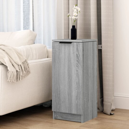 vidaXL Skjenk grå sonoma 30x30x70 cm konstruert tre vidaXL Skjenk grå sonoma 30x30x70 cm konstruert tre