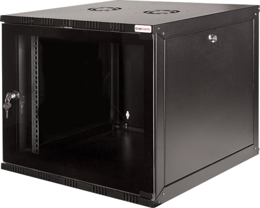 Logilink Canovate Soho Skap Veggmonterbar Svart Ral 9005 12U 19" Logilink Canovate Soho Skap Veggmonterbar Svart Ral 9005 12U 19"