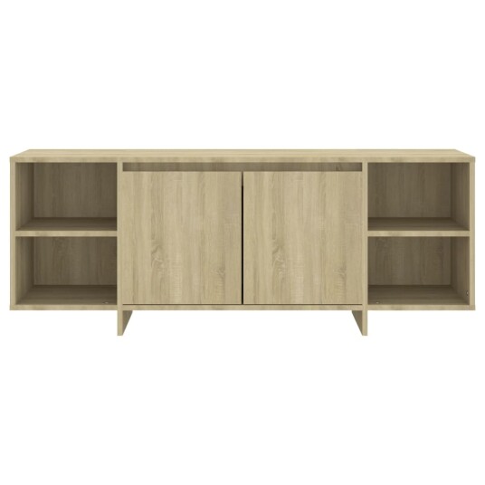 vidaXL TV-benk sonoma eik 130x35x50 cm sponplate