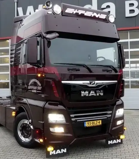 Aluminium Fox Parts Lav solskjerm til Man TGX XXL Hytte