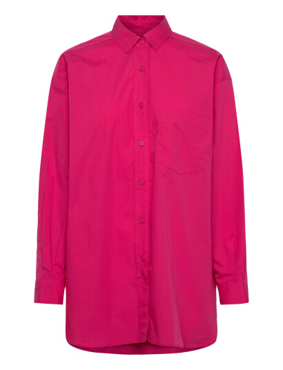 Closed Closed Women Basic Shirt Rasperry Pink   Pink   M