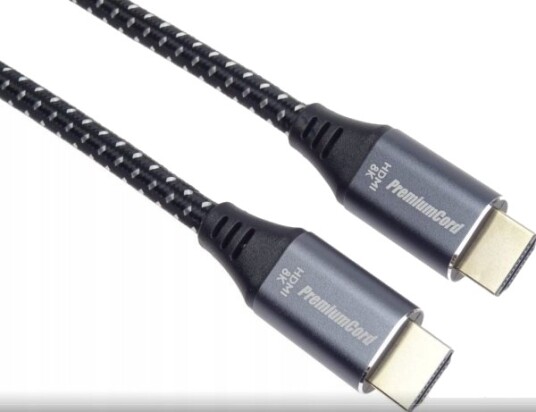 Premiumcord Premiumcord Ultra Hdmi 2.1 High Speed + Ethernet Kabel 8K@60Hz Lodde/Klemmte Kontakter 10 M