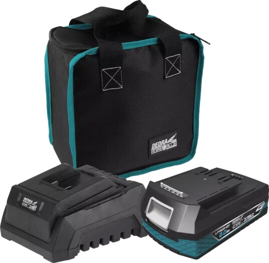 Dedra Batteri- Og Ladersett Sas+All Med Verktøybag 10 l, 18 v