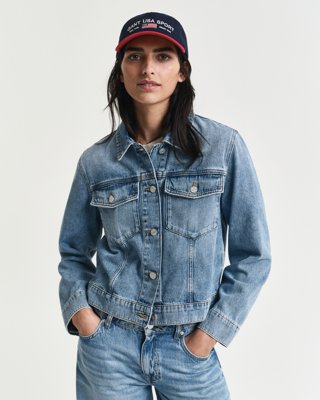 Denimjakke MID BLUE BROKEN IN S