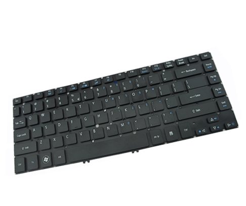Acer - Erstatningstastatur For Bærbar Pc - Nordisk - Svart Med Sølvramme