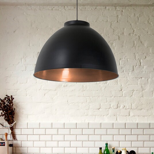 Pendellampe COREP Dock dimmbar Svart Stue Metall Moderne 39 Svart