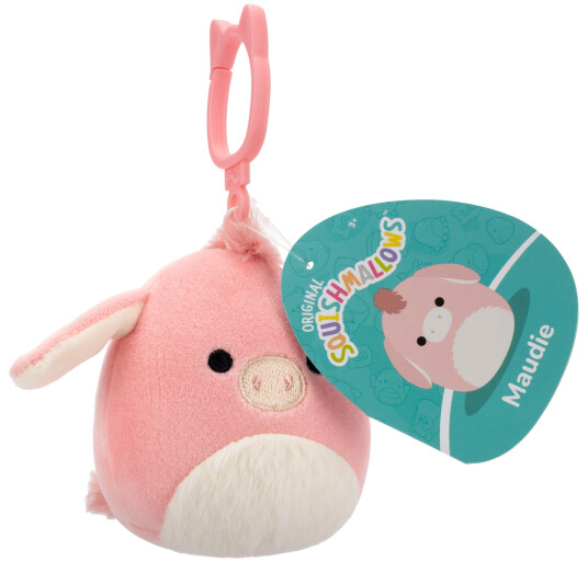 Squishmallows 9 cm P22 Clip On  Maudie Pink Donkey