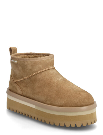Tommy Hilfiger Tjw Flatform Snow Boot Suede - Beige - 40 Tommy Hilfiger Tjw Flatform Snow Boot Suede - Beige - 40