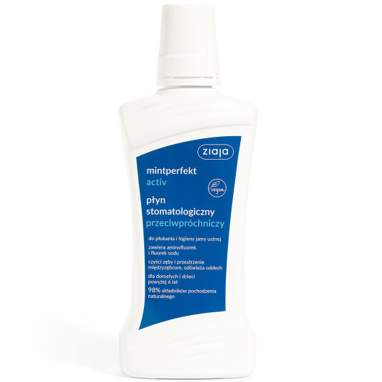 Antiseptisk Munnvann ZIAJA Mintperfect Active 500ml Antiseptisk Munnvann ZIAJA Mintperfect Active 500ml