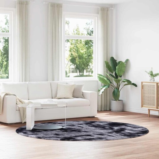  Flossteppe med lang luv NAVARRA mørkegrå 240x240 cm polyester 8721158559142