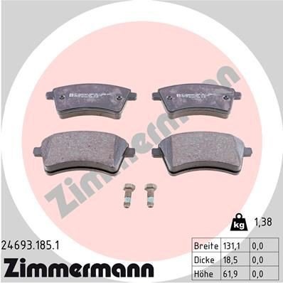 Bremseklosser ZIMMERMANN 24693.185.1