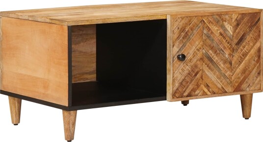 Kaffebord Brun 80 x 50 x 40 cm Massiv mango tre