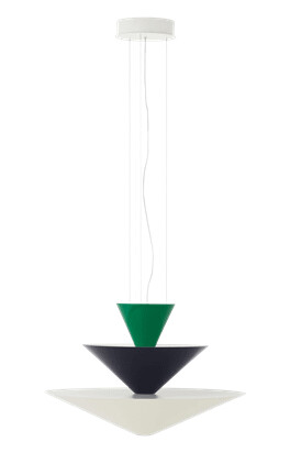 &Tradition Gio LN14 Taklampe Ø60 Signalgrønn/Dypblå/Ecru Hvit