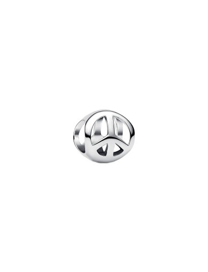 Pandora Peace Symbol Mini Charm Silver ONE SIZE Pandora Peace Symbol Mini Charm Silver ONE SIZE