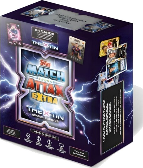Topps Match Attax Champions League 25/26 X Mega Tin Extra Fotballkort Topps Match Attax Champions League 25/26 X Mega Tin Extra Fotballkort
