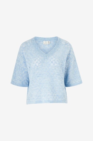 KAFFE - Genser kaLourine V-neck Pullover - Blå