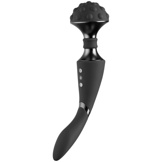 Vive Shiatsu Bøyelig Massasjestav - Black