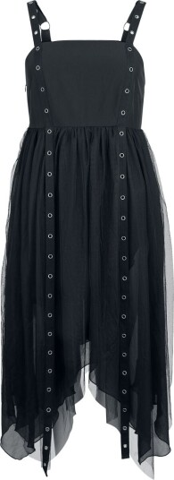 Gothicana by EMP   Goth Middellang kjole   Vailed in DarknesS til XXL   Damer   svart