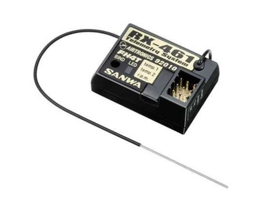 Sanwa RX-461 TELEMETRY SYSTEM RECIEVER FOR MT-4 4 CHANN