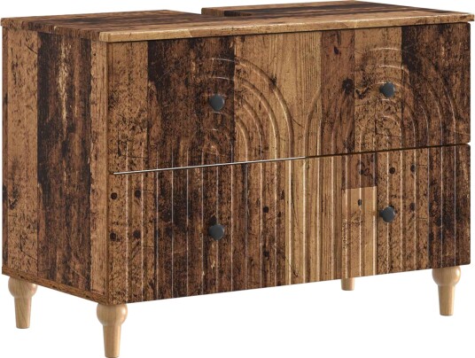 vidaXL Baderomsvaskeskap ALKMAAR Gammelt tre 82 x 41 x 59 cm