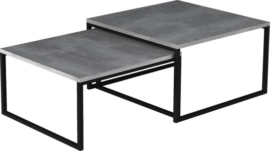 Arriondas Settbord 69 cm 2 Bord - Grå