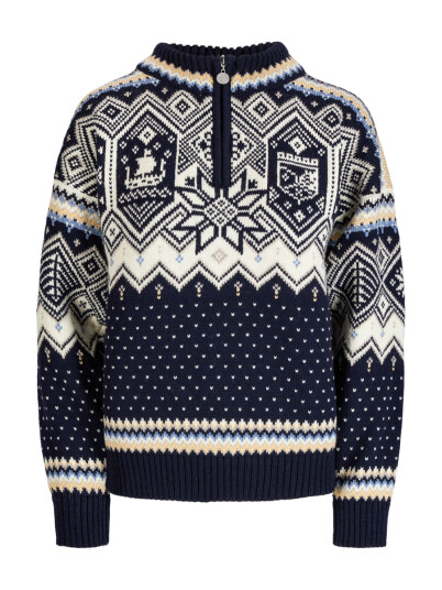Dale Of Norway Vm Trondheim Fem. Sweater Navy Offwhite Sandmel. XS