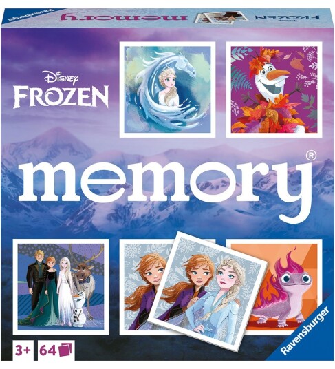 Ravensburger Disney Frozen Memoryspill 64 deler 3+ år Ravensburger Disney Frozen Memoryspill 64 deler 3+ år