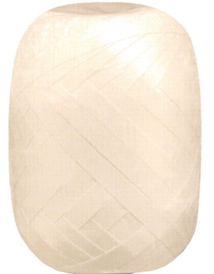20 meter Ivory/Elfenben Ballongbånd / Gavebånd 5 mm Bred