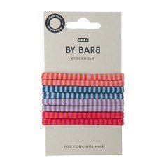 ByBarb Hair ties multicoloured 8-pack, recycled material striped patt