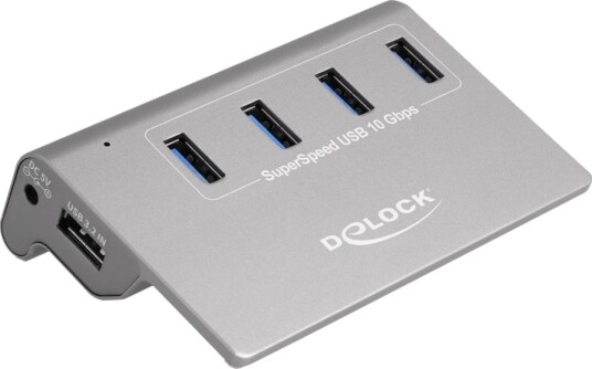 Delock Hub 4 X Usb 3.2 Gen 2 Stasjonær