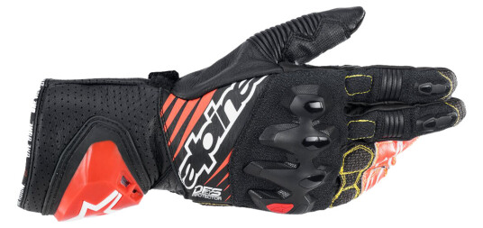 Alpinestars MC-Hansker GP Tech V2 Svart-Hvit-Rød Alpinestars MC-Hansker GP Tech V2 Svart-Hvit-Rød