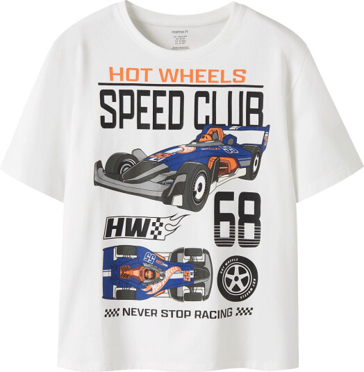 Name It Nkmsiddi Hotwheels Ss Nreg Top Box Mat White 134 140 Name It Nkmsiddi Hotwheels Ss Nreg Top Box Mat White 134 140