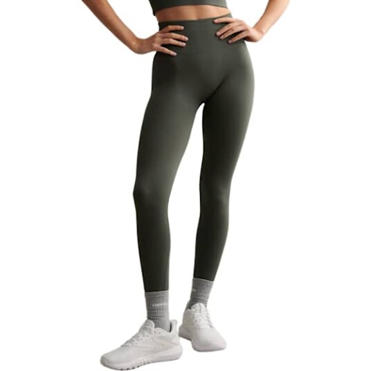 aim´n Shape Seamless Tights   Khaki green   S