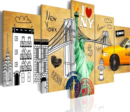 Bilde Love New Jork City 100x50 Artgeist sp. z o. o.