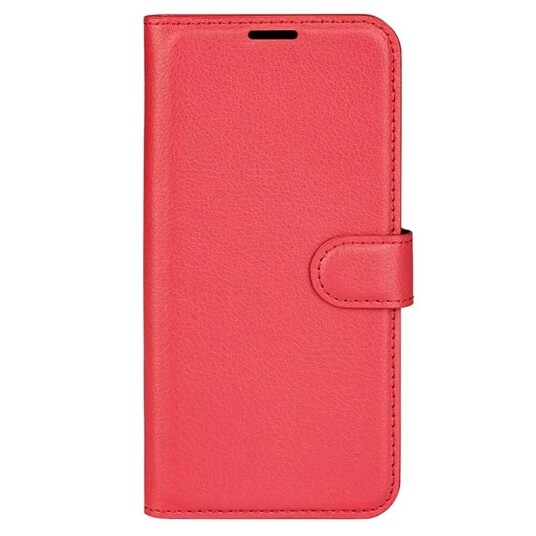 INCOVER Huawei P60 Pro Litchi Skinn Deksel m. Lommebok - Rød