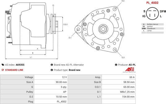 AS PL A6935S Dynamo