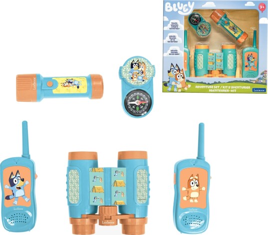 Bluey Eventyrsett Med Walkietalkier 120 m