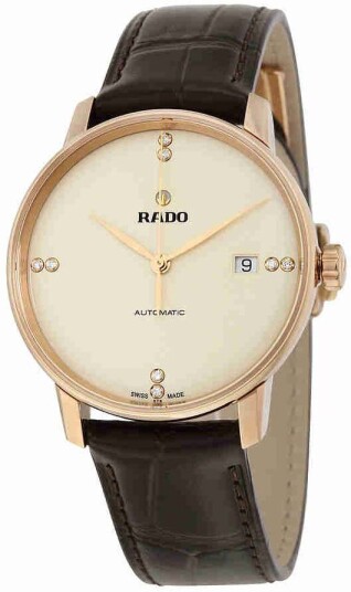 Rado Herreklokke R22861765 Coupole Antikkhvit/Lær Ø38 mm
