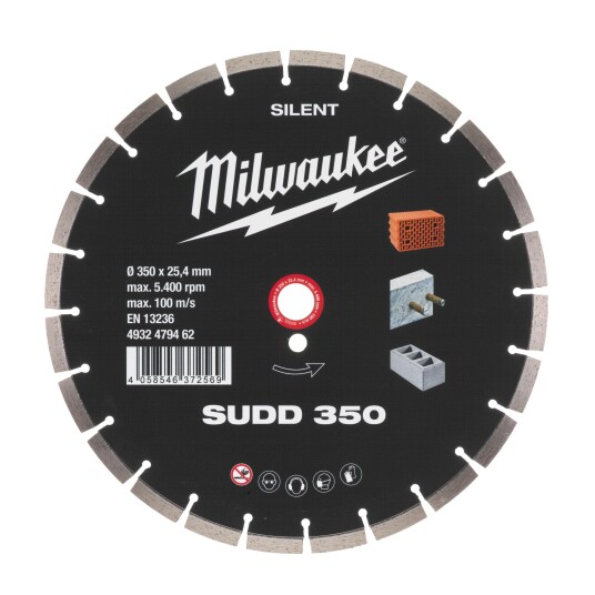 Milwaukee 4932479462 SUDD SILENT Kappeskive Skivediameter 350 mm Maskintilbehør & forbruk Milwaukee 4932479462 SUDD SILENT Kappeskive Skivediameter 350 mm Maskintilbehør & forbruk