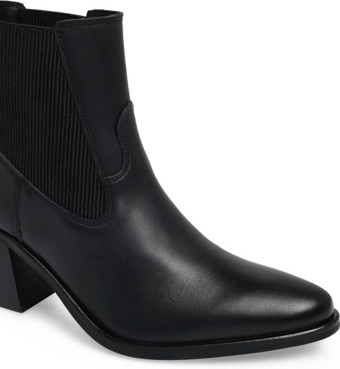 Tommy Hilfiger Leather Western Chelsea Boot Black 40