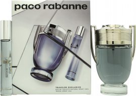 Paco Rabanne Invictus Gaveeske for Herre 100ml EDT + 20ml EDT Treaktige Dufter Paco Rabanne Invictus Gaveeske for Herre 100ml EDT + 20ml EDT Treaktige Dufter