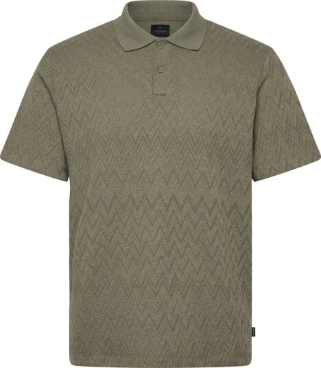 Jack & Jones Jprblatrenton Ss Jacquard Polo   Khaki green   M