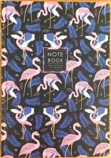 Fresh Notatbok A5/64K Rute Tw Flamingo