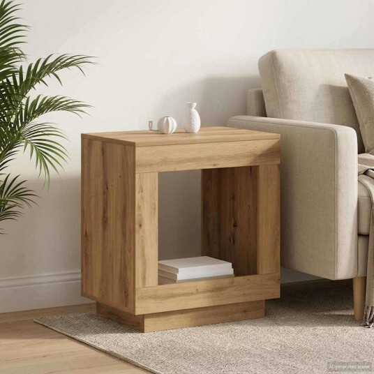 vidaXL Sidetabell Artisan eik 60 x 40 x 65 cm Konstruert tre vidaXL Sidetabell Artisan eik 60 x 40 x 65 cm Konstruert tre